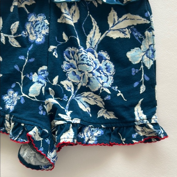 Matilda Jane Camille Floral Blue Kids Romper Size 4 - Picture 2 of 5